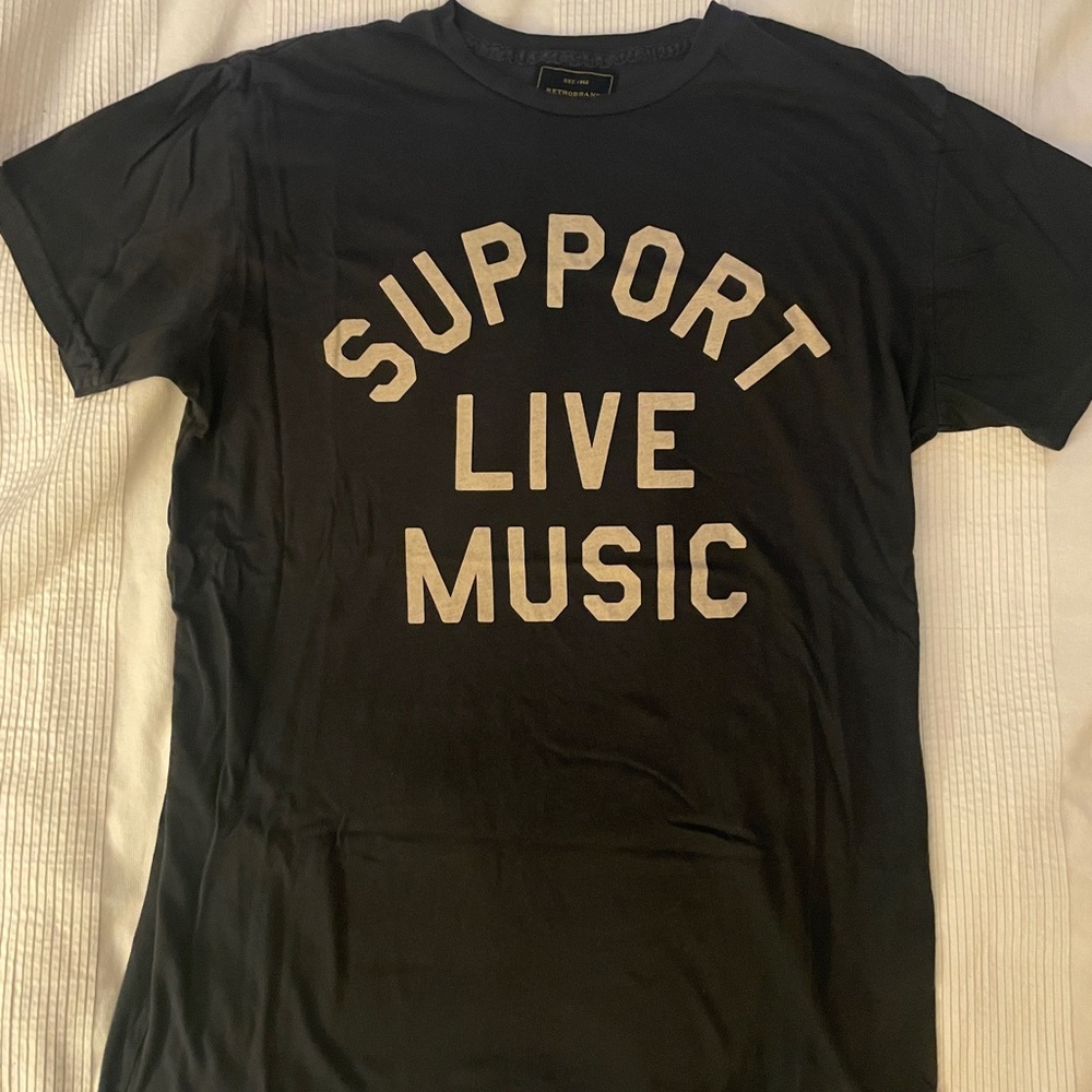 Retroband Support Live Music Size Small T-Shirt